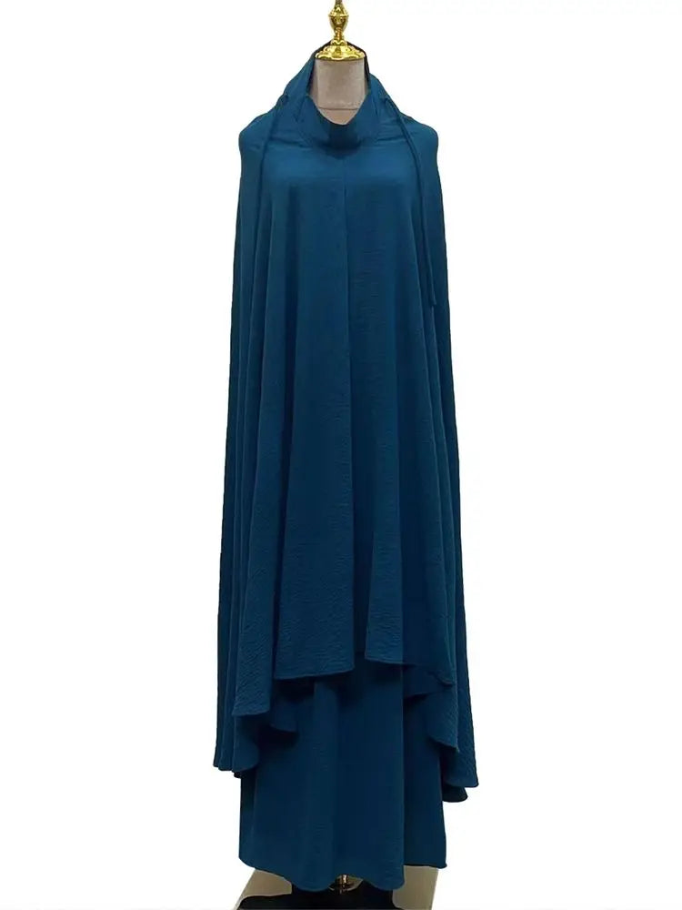 Ramadan Khimar Abaya Saudi Arabia Turkey Islam Muslim Hijab Dress Robe Femme Musulmane Prayer Clothes Abayas For Women Kebaya