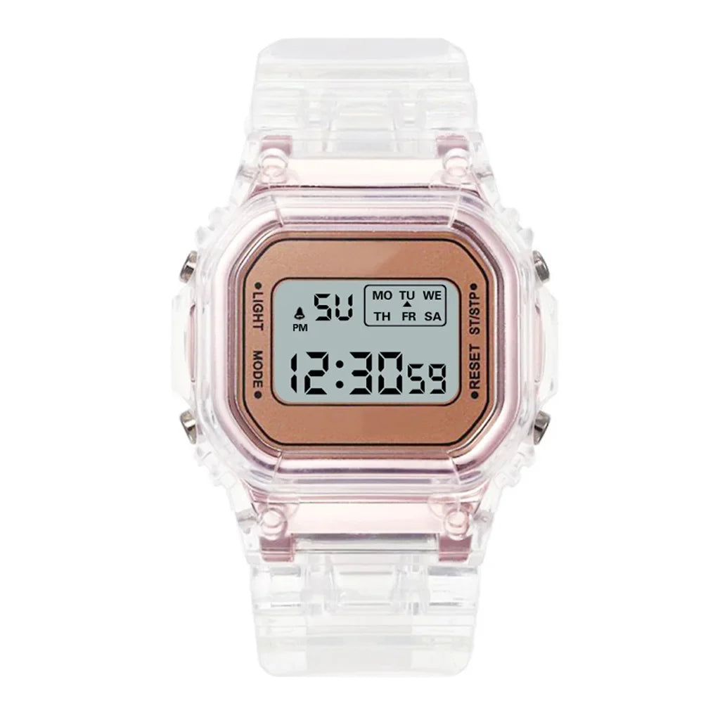 PCV/F91W Steel Strap Watch LED Digital Watch Square Women Watches Vintage Sports Military Watches Electronic Wrist Band Clock.