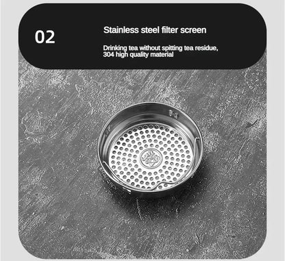 800ML-1L Stainless Steel Thermos Bottle 304 Tea Bottle Car Vacuum Bottle with LED Temperature Display Portable Drinking Cup.