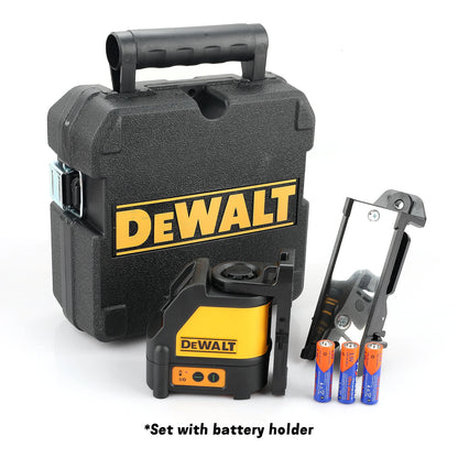 DEWALT DW088CG Laser-Wasserwaage, 2-zeiliges Kreuzlinien-Grünlicht, automatische Nivellierung, hochpräzise horizontale vertikale Laser-Wasserwaage