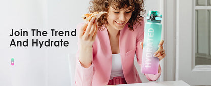 32oz Water Bottle Motivational Sport Water Bottle Leakproof Drinking Bottles Outdoor Sports Travel Kettle Drinking Water Bottle.