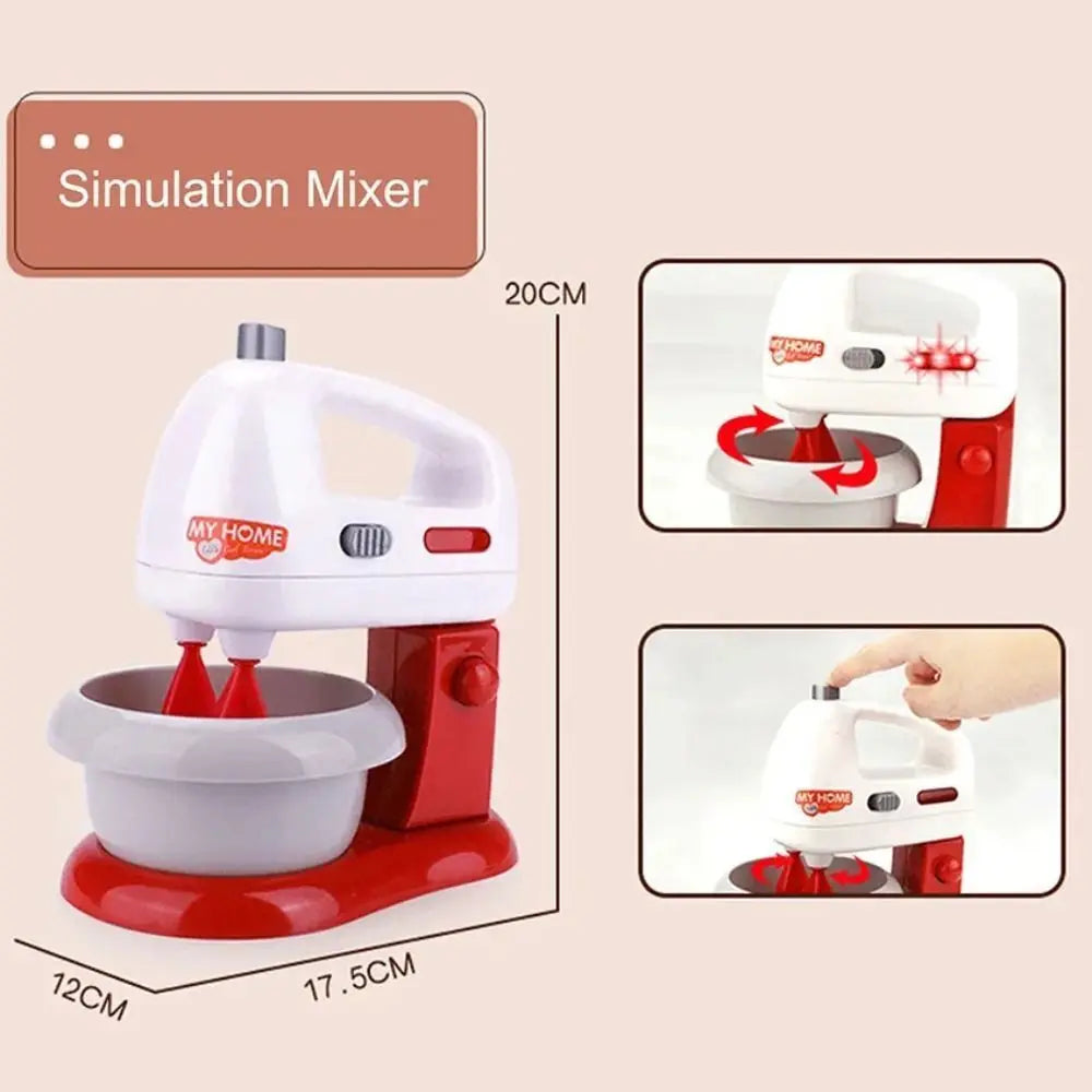 Kitchen Appliances Toys Toy Kitchen Set for Kids Play Kitchen Doll House Accessories Blender Coffee Maker Machine Mixer Toaster.