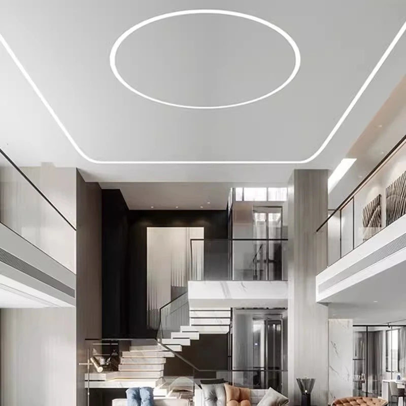 4/6/8/10mm Narrow LED Neon Silicone Tube Rope Lamp Recessed DC12V Flexible Waterproof Diffuser Cabinet Closet Ribbon Strip Light.