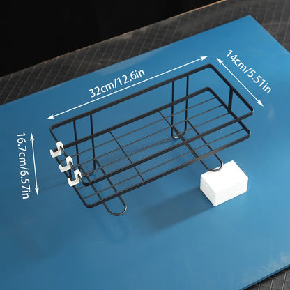1 Stück Badezimmer-Einzel- und Doppelschicht-Toilettenpapierregal, multifunktionales Badezimmer-Lagerregal ohne Bohren, Badezimmerregal