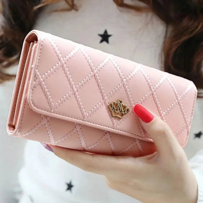 Fashion Zipper Wallets Womens Long Purses Handbags Coin Purse Cards Holder PU Leather Billfold Wallet.