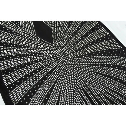 XIZOU Frauen Mesh Patchwork Diamanten Heißer Strass Bodenlangen Bodycon Meerjungfrau Maxi Kleid Sexy Party Abend Vestidos 2024.