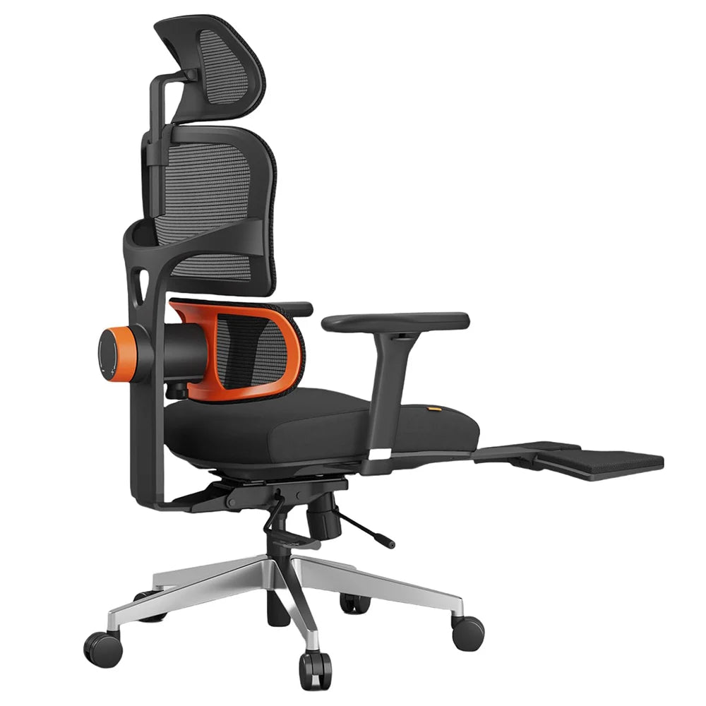 NEWTRAL NT002 Ergonomischer Stuhl, adaptive Untersetzer mit Fußstütze, 4 Rückenlehnen, verstellbare Rückenlehne, Armlehne, Kopfstütze