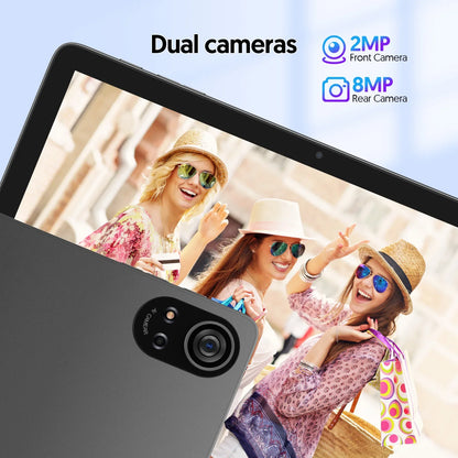 BAKEN 10-inch Android 15 tablet, A333 penta-core processor, 24GB (6GB + 18GB expansion) RAM + 128GB ROM, 5G WiFi, 8000mAh.