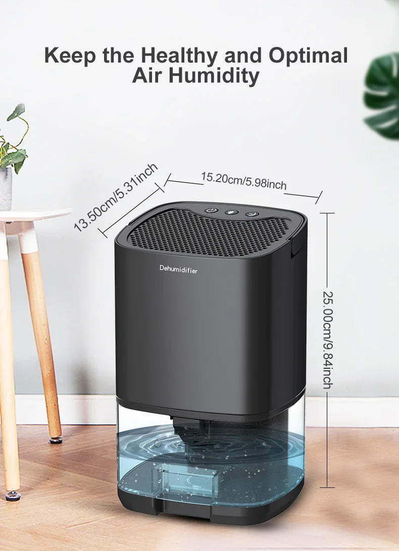 1000ML Air Dehumidifier with Basic Air Filter for Home Room Office Kitchen Moisture Absorbers Machine Anti Humidity Air Dryer.