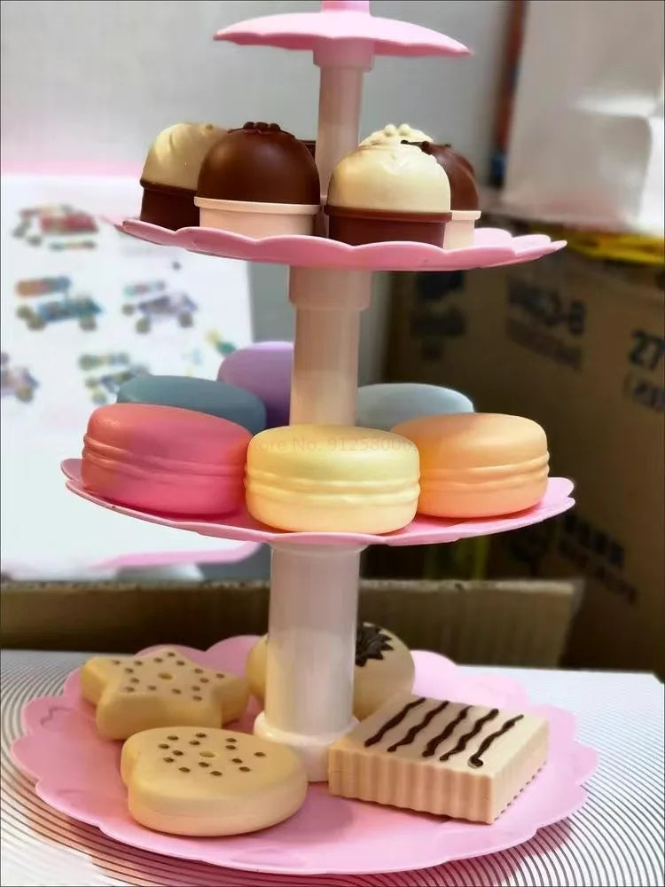 Kids Tea Party Set For Little Girls Mermaid Gift Pretend Toy Tin Tea Set Princess Tea Time Kitchen Pretend Play Tea Set Gift