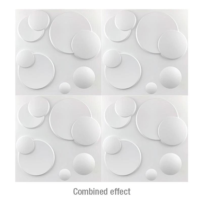 30cm 3D Wall Panel Wavy lines Decor Stone Brick Living Room TV Background Decal Tile Mold 3D wall sticker bathroom kitchen wall