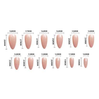 24Pcs Gothic Halloween Press On Nails - Creepy Skeleton Finger Fake Nails, Long Almond Black/White Acrylic False Nails Patches.