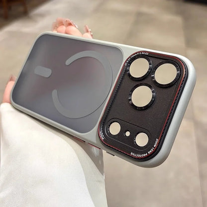 Original For Magsafe Magnetic Matte Phone Case For iPhone 14 15 16 17 Pro Max 17 Air Shockproof Armor Camera Protection Cover.