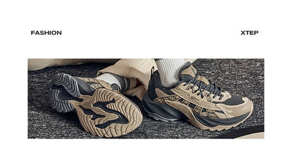 Xtep Flame 5.0 Men's Cotton Shoes 2024 Winter Comfortable Lightweight Heightening Rabbit Fur Warm Retro Casual Shoe 976419370048.