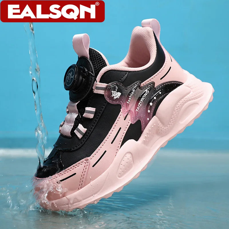 Fashion Children Shoes Boy Sneaker Non-slip School Casual Walking Shoes Leather Tennis Sport Shoes for Kids Girls 5 To 16 Years.