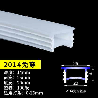 Flexible Embedded LED Neon Tube Silica Gel Covering Silicone Diffuse Channel DIY Outdoor Waterproof Strip Light WS2812B WS281