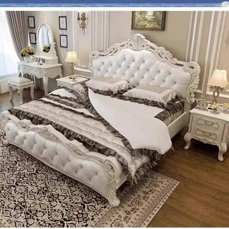 Multifunktionales Doppelbett mit Stauraum, europäisches minimalistisches Camping-Zubehörbett, luxuriöse moderne Camas De Dormitorio-Möbel