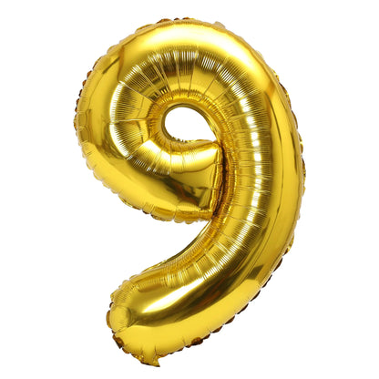 32 Zoll Regenbogen-Farbverlaufs-Zahlen-Folienballon 1-9 für Kindergeburtstag, Party-Dekoration, Babyparty, Brautparty, weitere Optionen verfügbar