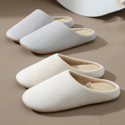 Asgard Women Warm House Slippers Winter 2024 New Silent Flat Bedroom Slides Indoor Cozy Fur Women Cotton Shoes Men Fuzzy Slipper.