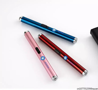 Outdoor Portable Pulse Ignition Gun, Gas Stove Candle BBQ Cooking Kitchen Double Arc Lighter, USB Electronic Lighter