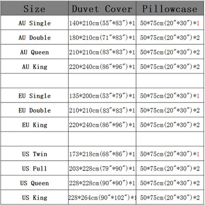 Home Living Luxury 3D Wolf Print 2/3Pcs Comfortable Duvet Cover PillowCase Bedding Sets Queen And King EU/US/AU Size.