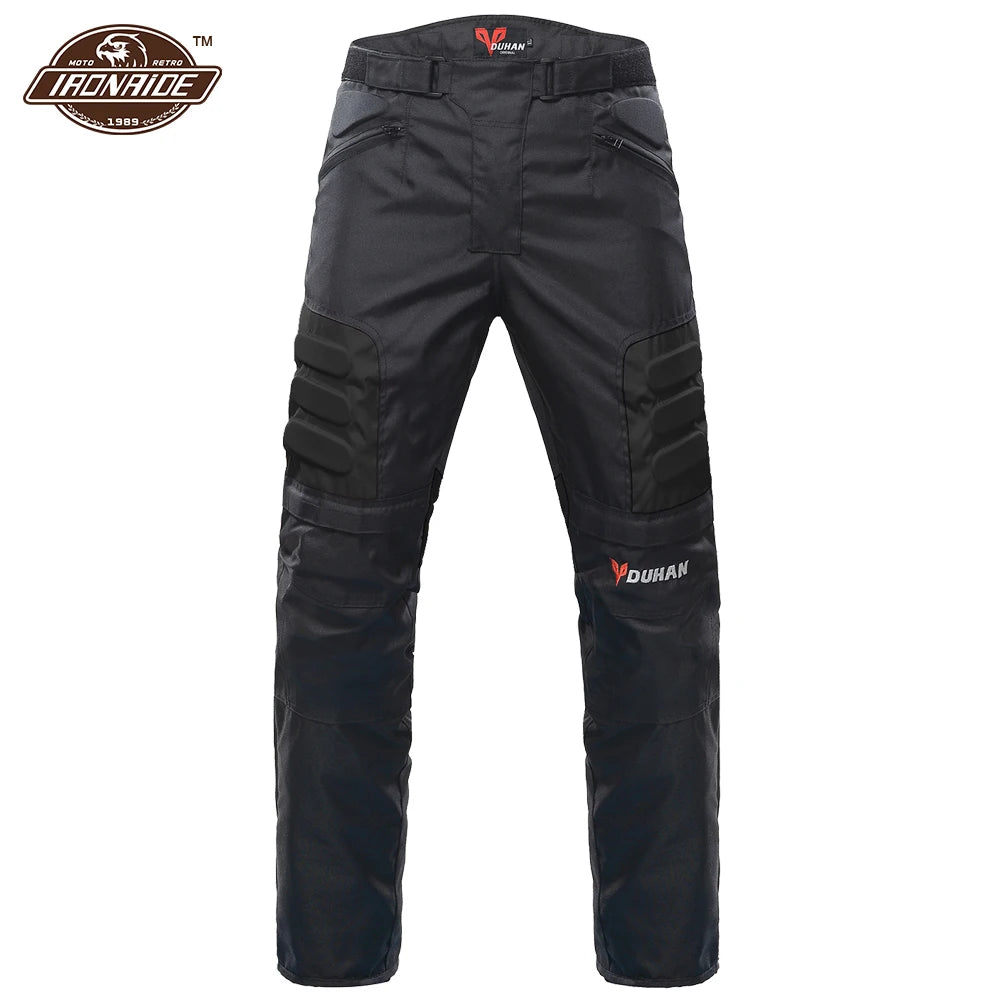 DUHAN Windproof Motocross Jacket Motorcycle Pants Men Motorcycle Jacket Wear-resistant Body Armor Moto Clothing For Winter.