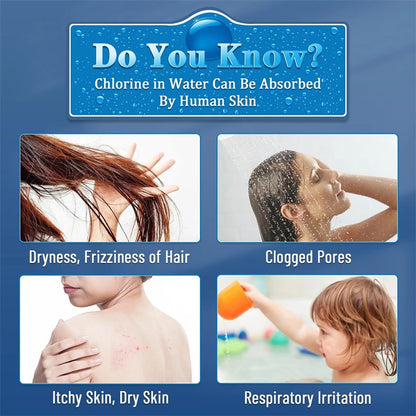 Briskspring Shower Water Filter Purifier To Remove Chlorine Heavy Metals With Time Reminder Shower Head  filter for hard water.