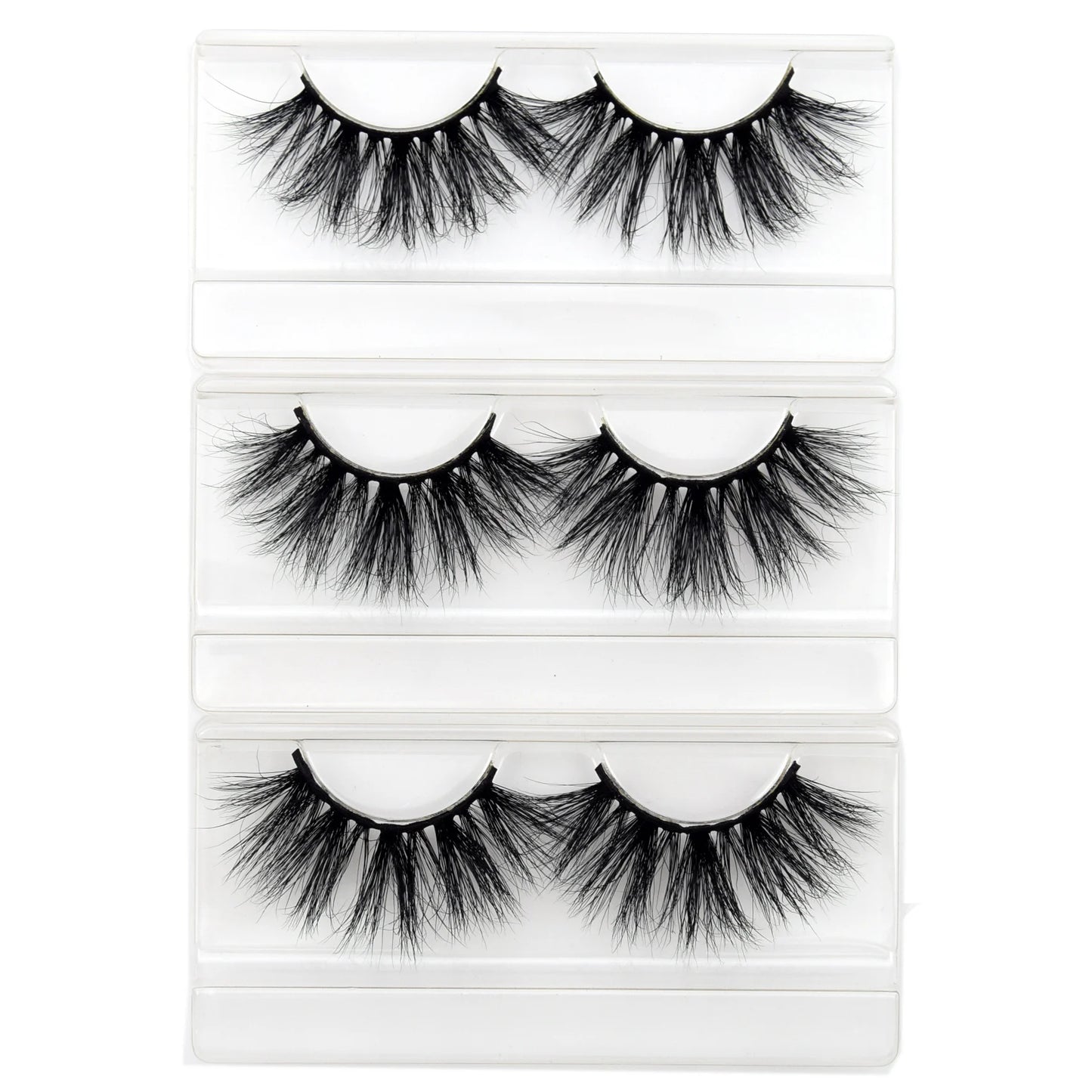 Mink Eyelashes Hand Made Crisscross False Eyelashes Cruelty Free Dramatic 3D Mink Lashes Long Lasting Faux Cils for Makeup Tools