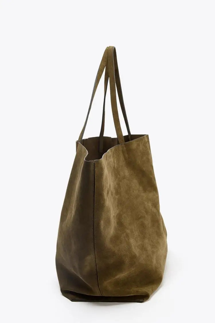 WOMEN'S LARGE SUEDE BAG, Luxury Designer New Tote Bag for Everyday Style, Large capacity Fashion Shoulder Handbag for Ladies.