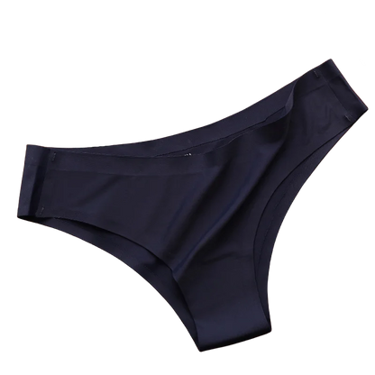 4PCS/Set Seamless Panties Women Sexy Underwear Ice Silk Underpants Low Waist G-string Female Soft Solid Ultra-thin Briefs.