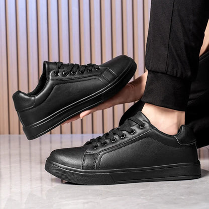 Men's Business casual Shoes Soft Moccasin Shoes Comfortable Casual Shoes for Men Autumn Solid Black White Men Sneakers.