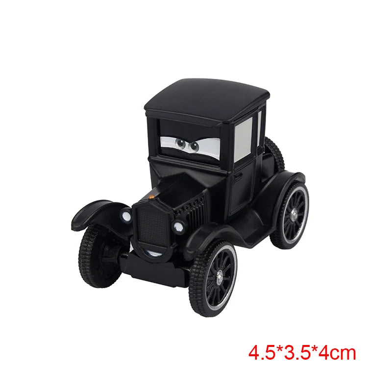 Disney Pixar Cars 2 3 Lightning McQueen Race Div Fritter Miss Tractor Frank 1:55 Diecast Metal Alloy Model Car For Kid Xmas Gift