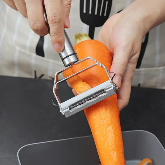 Multifunctional Stainless Steel  Kitchen Peeler Fruit Vegetable Potato Carrot Cucumber Grater Julienne Durable Vegetable Slicer.