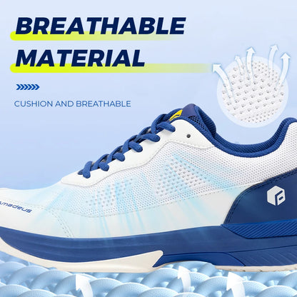 FitVille Men'S Tennis Shoes Wide Version 2E Professional Training Sports Shoes Breathable Non-Slip Rackets With Arch Support.