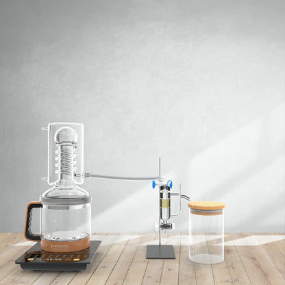 HOOLOO 2.4L Water Distiller Distillation Kit Home Fragrance Distillation Device Hydrosol & Essential Oil Distiller Equipment.