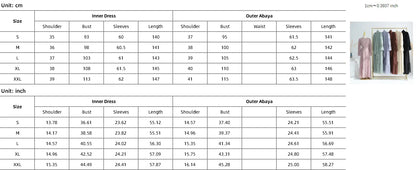 Chiffon Sheer Open Abaya Set Hijabi Muslim Women Party Ramadan Islamic Clothing  Dubai Turkey Kaftan Crepe Kimono Open Abayas.