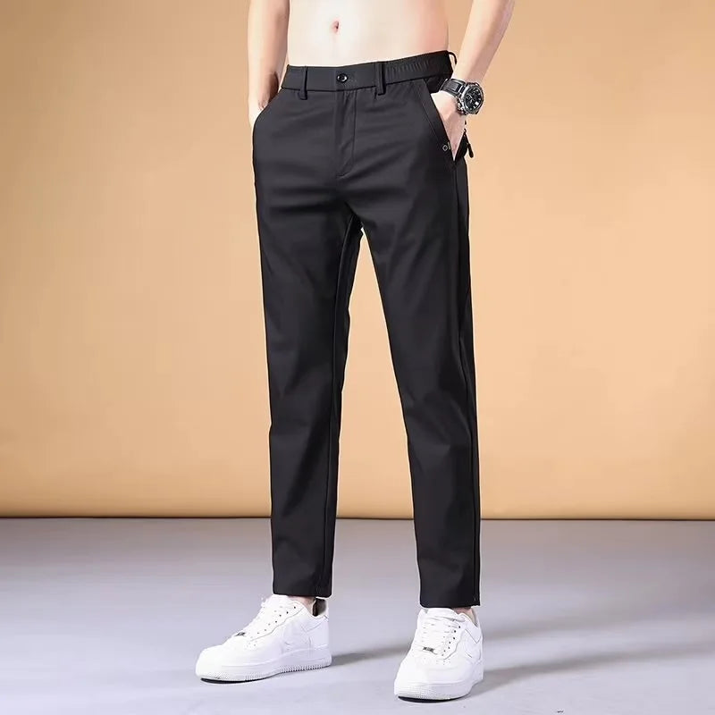 Fashion Men's Pants Summer Suit Pants Casual Korean Men's Pants Joggers Men Streetwear Casual Sports Pants.