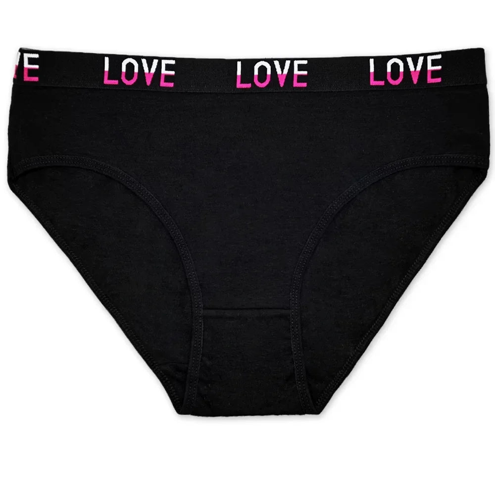 Cotton Underwear Women Panties Plus Size Briefs Female Knickers Lady Lingerie High Waist Wide Belt Underpants 6 Pieces/Lot.