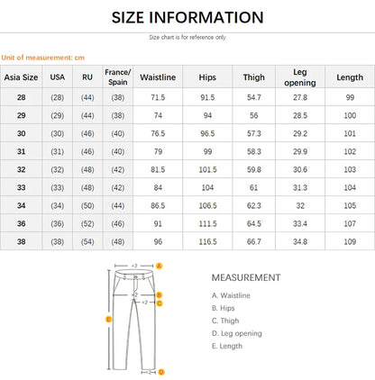 2025 New Ripped Jeans Men Slim-fit Denim Pants Cotton Korean Style Fashion Elasticity Versatile Blue Black Men's Clothing.