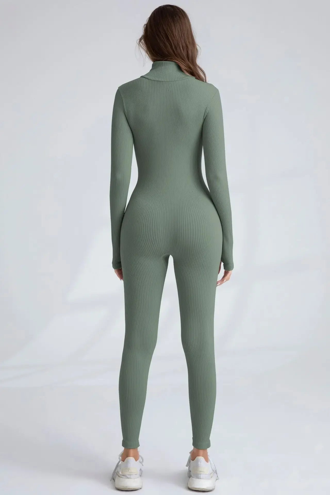 Seamless Zipper Women's Yoga Suit Quick Dry Fitness Running Sportswear Cross-Border European American Style Autumn/Winter.