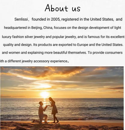 Senlissi - 925 Sterling Silver Hoop Earrings For Women 18K Gold Plated Jewelry Dazzling Women's Hoops Earrings Christmas Gifts