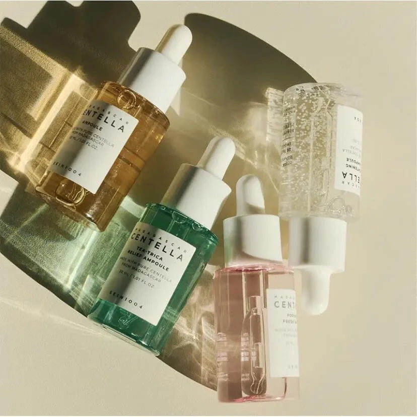 Skin1004 Angel Skin Care Centella Four-color Repair Essence Ampoule Facial Whitening and Moisturizing Korean Skin Care Products.