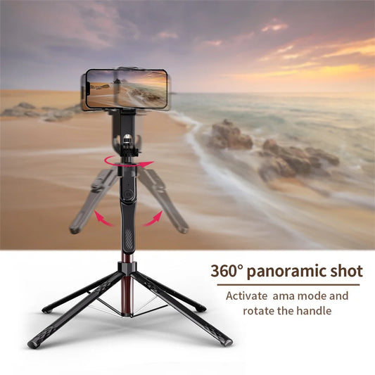 FGCLSY new 360° Rotation Gimbal Stabilizer ,Selfie Stick Tripod for Smartphone Camera With Bluetooth shutter Stabilizer for Live.