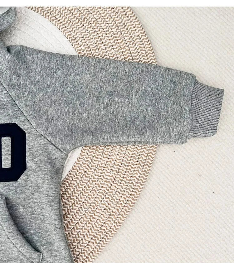 2024 herbst Baby Jungen Casual Print One Piece Langarm Strampler Infant Kleinkind Sport Overall.