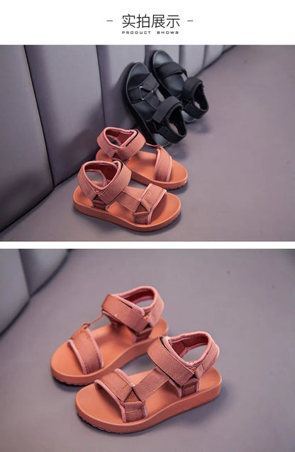 2021 Summer Boys Sandals Casual Children Kids Shoes Rubber School  Breathable Open ToeBoy Beach Sandal.