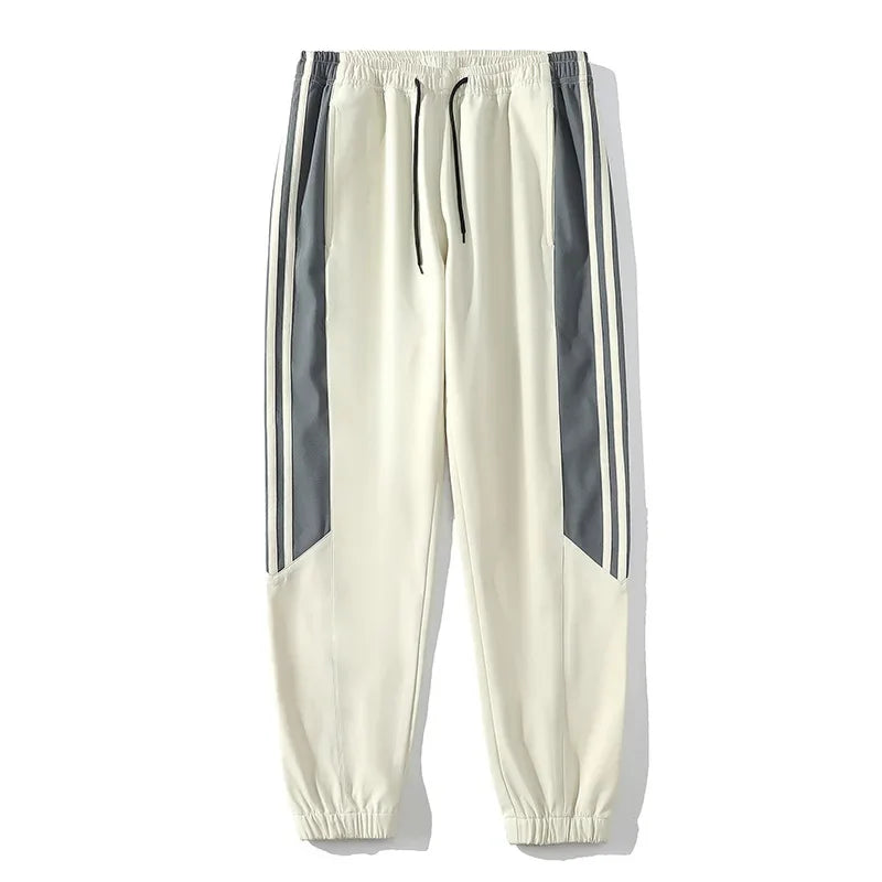 Cool Casual Sports Suit for Teenage Boys Large Size Trendy Workwear Pants Included One Complete Set Handsome Male Apparel.