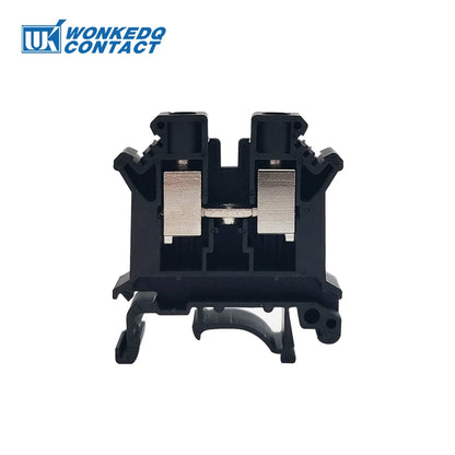 10 Stück UK 10N DIN-Schienenklemmenblock mit Schraubenzug, 10 mm Kabelstecker, mehrfarbig, Universaldraht, elektrischer Steckverbinder UK10N