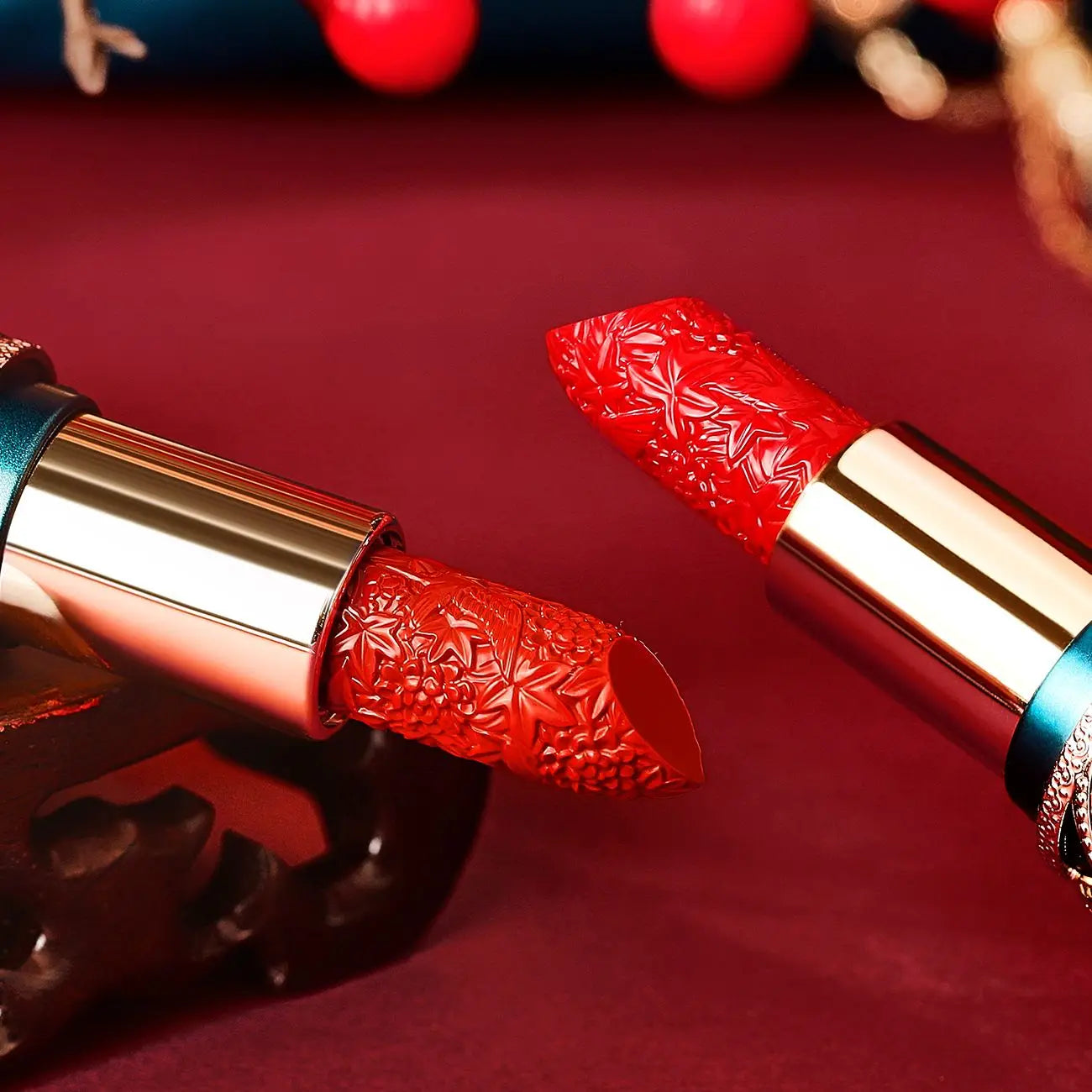 Chinoiserie Carving Lipstick Waterproof Long Lasting Women Velvet Lip Glaze Sexy Women Lip Tint Mud Cosmetics For Gifts.