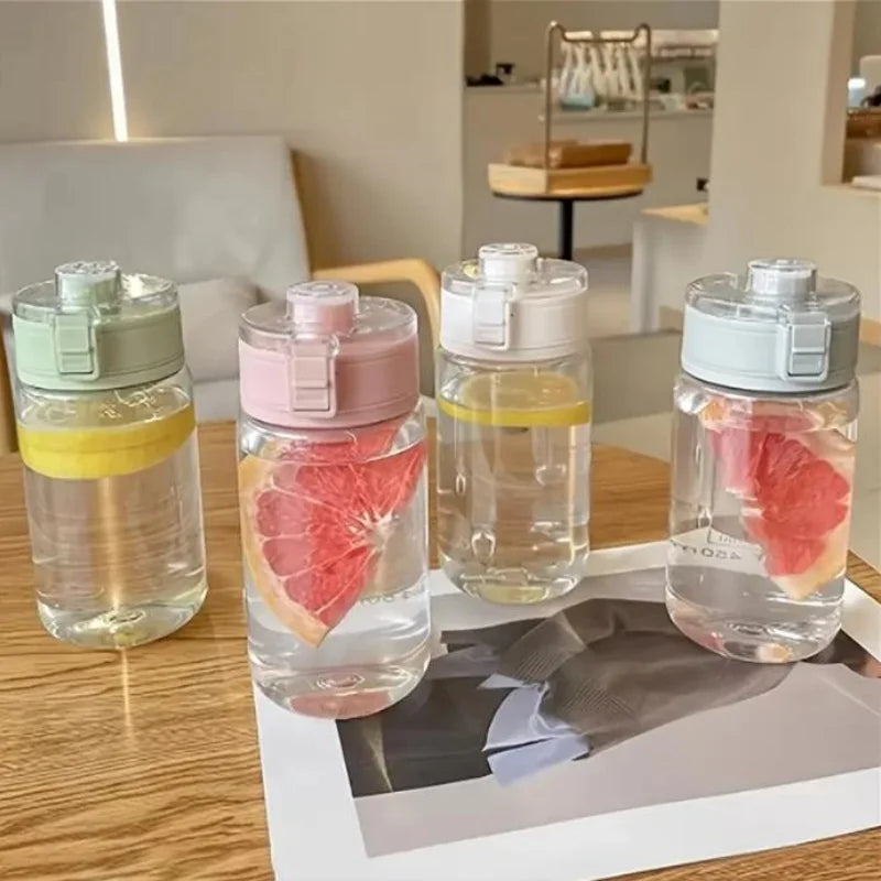 1pc Large Capacity Leakproof Sports Water Bottle, BPA-Free PC Material, Portable Gym Fitness Jug with Filter, Easy-Carry Double.