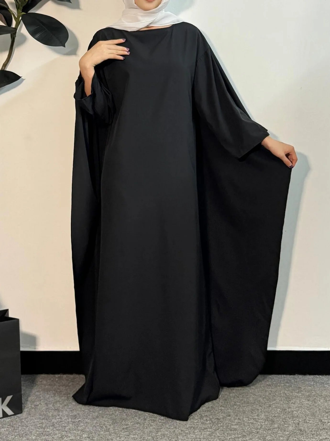 Muslim Dresses Loose Prayer Maxi Dress Muslim Abayas Women Jilbabs Kaftan Casual Solid Robe Islamic Ramadan Dresses.